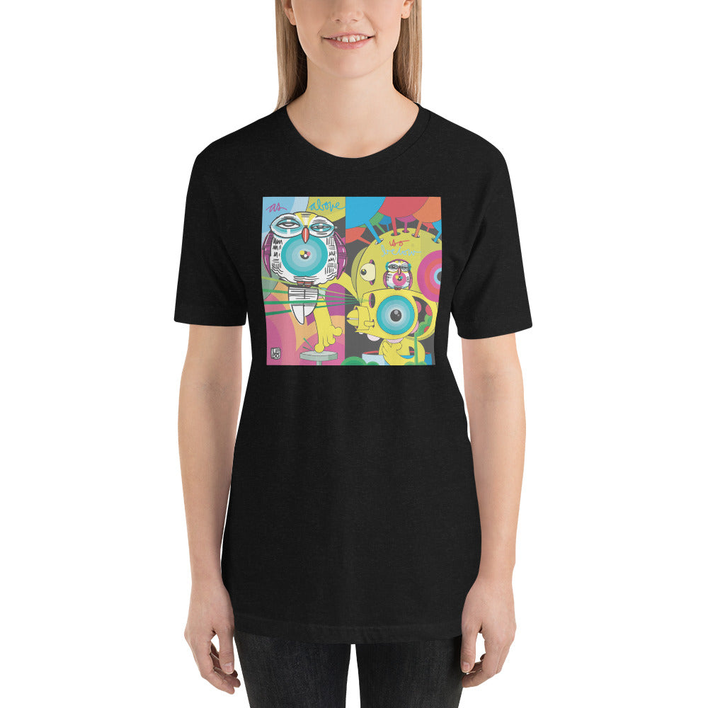 As Above so Below - LEBO X DALEK - LEBo Short Sleeve Unisex T-Shirt